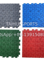 Anti-Slip Plastik Lapisan Lapangan Olahraga Interlocking Lapisan Lapangan Basket