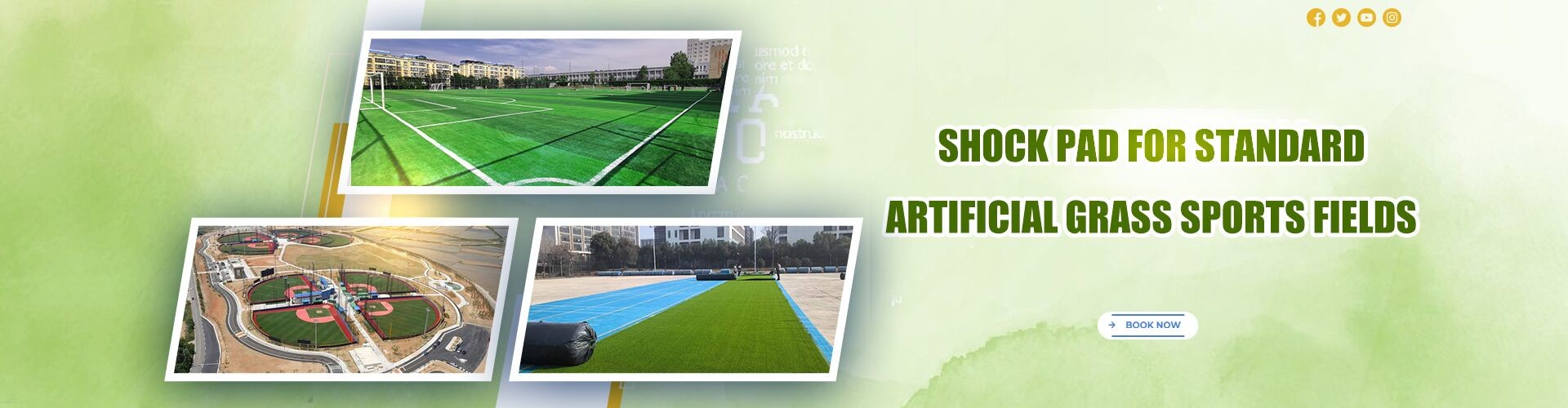 kualitas Shock Pad Underlay pabrik
