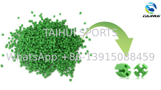 Granul Karet TPE Ramah Lingkungan Tidak Beracun Tahan UV untuk Rumput Sintetis dan Infill Karet Turf