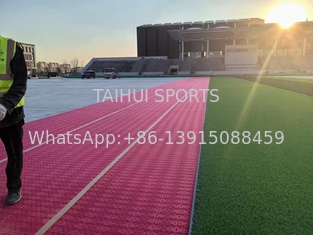 10mm Shock Pad Artificial Grass Underlay untuk Sepak Bola Baseball Hockey Rugby EN15530-4 Meningkatkan Keamanan dan Keamanan