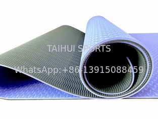 TPE Yoga Latihan Fitness Mat, High Density Non Slip Latihan Mat