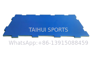 Gampang dan Nyaman Pemasangan Rumput buatan HIC Nilai Taman bermain Interlocking Foam Puzzle Pad Mat 30mm 40mm 50mm Tepi