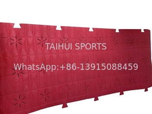 10 MM Tanah Lapis sintetis Tanah Lapis Shock Pad Dengan Lubang Bunga Matahari Untuk Rumput Buatan