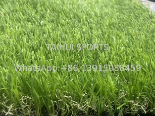 Olahraga di luar ruangan rumput rumput buatan karpet hijau dengan lubang drainase kepadatan 21000