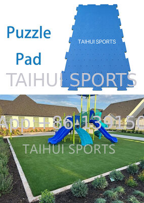 Soft Fall Interlocking Safety Mat dengan Ketebalan 10-100mm dan HIC & CFH Dijamin Playground Shock Pad