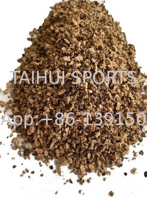 Granul Karet Gabus Ramah Lingkungan Tidak Beracun Dengan Infill Rumput Organik Insulasi Panas Untuk Lapangan Sepak Bola Rumput Buatan Olahraga
