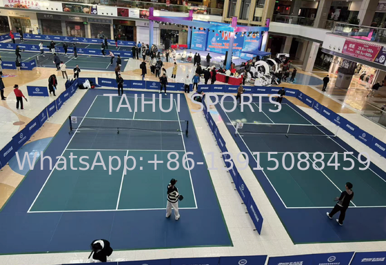 Lantai Olahraga Vinyl Gulungan Penuh Lantai Pickleball Ketebalan 2mm/2.5mm/3mm