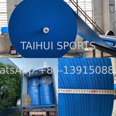 Foam Artificial Turf Shock Pad Underlay Hockey Baseball Sepak Bola Custom Roll Size untuk Lapangan