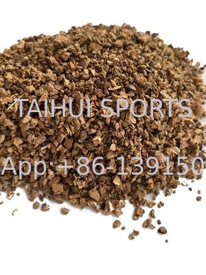 Butiran Pengisi Gabus Tidak Beracun Ramah Lingkungan Tahan UV untuk Rumput Buatan