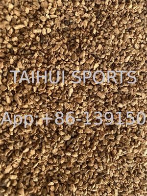 Butiran Pengisi Gabus Tidak Beracun Ramah Lingkungan Tahan UV untuk Rumput Buatan