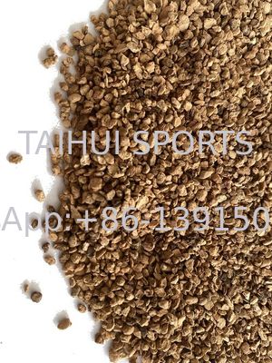 Butiran Pengisi Gabus Tidak Beracun Ramah Lingkungan Tahan UV untuk Rumput Buatan