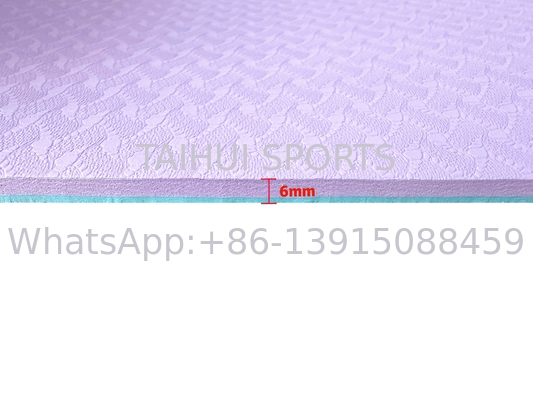 Gym Yoga Setiap Hari Latihan Yoga Mats 6MM Cushy Lantai Mats