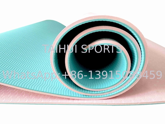 Unisex Yoga Latihan Mat tebal non slip Fitness Mat Dengan Tali Elastis