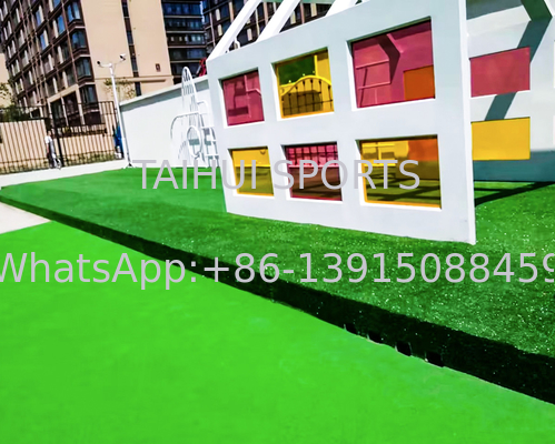 Interlocking Playground Shock Pad Soft Layer 20mm 30mm 50mm Puzzle Pad Artificial Grass CFH Diuji