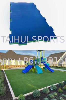 Keset Puzzle Interlock Pelindung Keamanan Peredam Guncangan Jatuh Lembut 10mm-50mm untuk Area Bermain