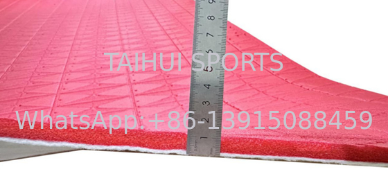Permeabilitas air yang baik Daya tahan tinggi Tanah sintetis Shock Pad Untuk sistem rumput buatan