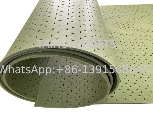 TAIHUI T2510G Shock Pad Underlay Desain Ringan Penyerapan Kejut yang Luar Biasa Panjang Gulung Disesuaikan Ketahanan Tinggi Hijau / Disesuaikan