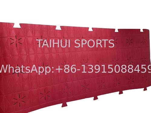 10 MM Tanah Lapis sintetis Tanah Lapis Shock Pad Dengan Lubang Bunga Matahari Untuk Rumput Buatan