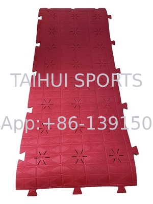 10 MM Tanah Lapis sintetis Tanah Lapis Shock Pad Dengan Lubang Bunga Matahari Untuk Rumput Buatan