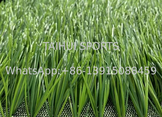 Pencernaan Kejut Tinggi 50mm Ukuran Custom Outdoor Landscape Synthetic Artificial Turf Untuk Lapangan Olahraga Sepak Bola