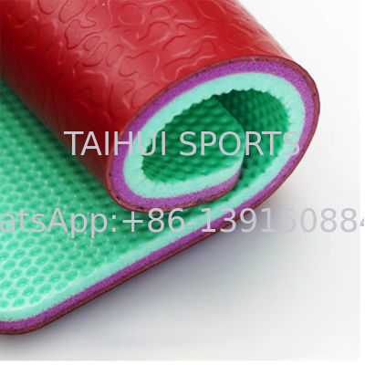 Lantai PVC olahraga untuk lapangan tenis / basket / badminton / bola voli / gym