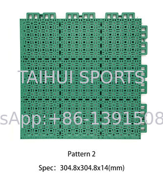 Kotak lapangan basket yang saling terhubung Anti slip Kotak lapangan olahraga plastik
