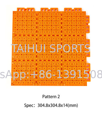 Kotak bola basket luar lantai ubin perlindungan keamanan PP ubin interlocking