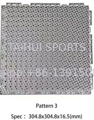 Lantai Lapangan Basket Luar Ruangan Modular PP Interlocking Suspended Sports Flooring Tiles