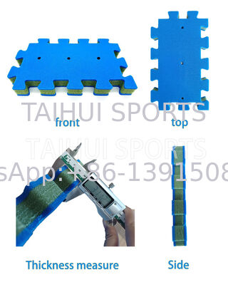 Soft Fall Interlocking Safety Mat dengan Ketebalan 10-100mm dan HIC & CFH Dijamin Playground Shock Pad