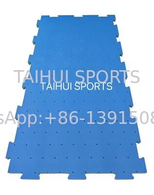 Soft Fall Interlocking Safety Mat dengan Ketebalan 10-100mm dan HIC & CFH Dijamin Playground Shock Pad