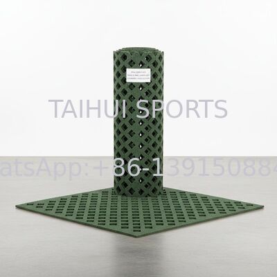 FIFA Certified Shock Pad Underlay dengan Desain Lubang Berlian untuk Perlengkapan Olahraga Rumput Buatan Panjang Disesuaikan