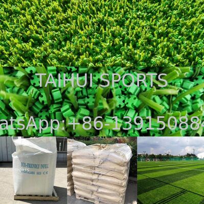 Granul TPE Ramah Lingkungan untuk Lapangan Olahraga Standar FIFA dengan Isi Rumput Organik Perawatan Rendah