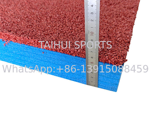 30-80mm HIC/CFH Diuji Shock Pad dengan EPDM Permukaan untuk Playground Underlay dan Permeabilitas Air Tinggi