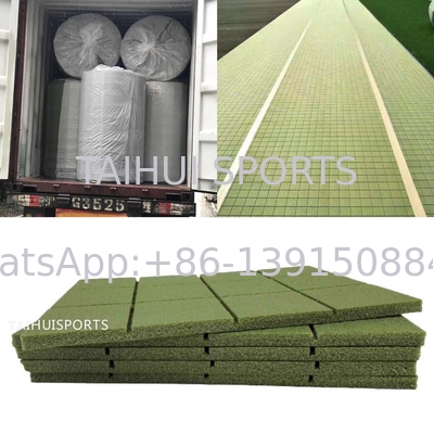 Taman Bermain Rumput Buatan Shock Pad Underlay 30 Density 10mm 12mm ketebalan