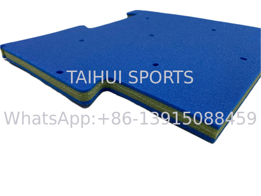 30kg/m3 Tempat bermain Shock Pad tahan UV 3 Lapisan Lawn Lapisan Keamanan Lapisan Drainase