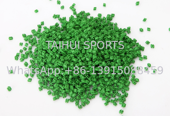 Natural Green SEBS Rubber Turf Infill For Artificial Turf disetujui oleh SGS