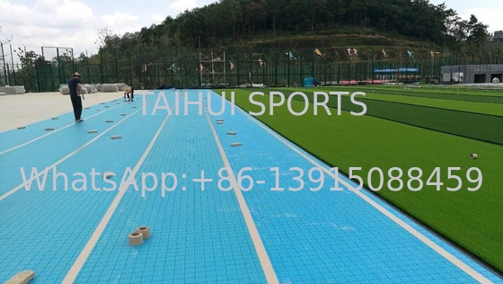 8mm 15mm 30mm Rumput buatan drainase Underlay Untuk rumput Shock Pad FIFA Standar