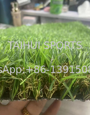 Rumput sintetis 40mm Tinggi Sekolah Sepak Bola Rumput buatan Rol Rumput hijau Rumput buatan untuk lapangan sepak bola