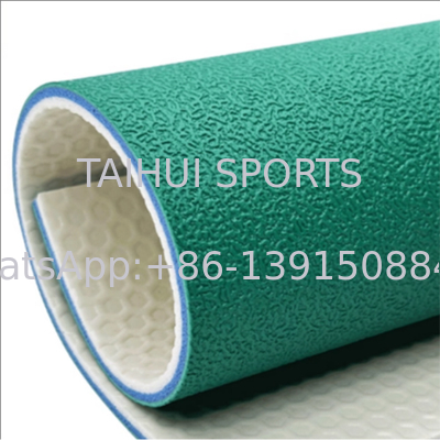 Lapisan lantai karet PVC Lapisan lantai karet PVC untuk bola voli Badminton Tenis Gym