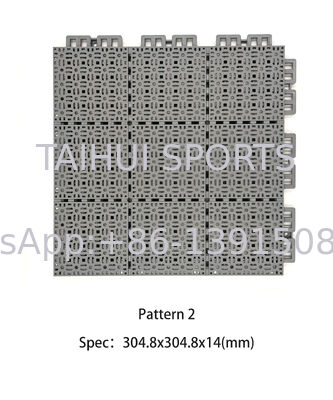 Anti-Slip Plastik Lapisan Lapangan Olahraga Interlocking Lapisan Lapangan Basket