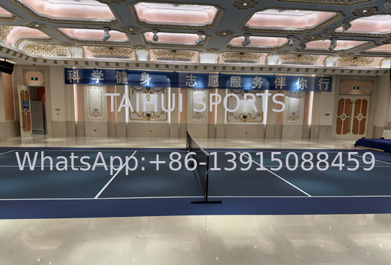 Lantai Olahraga Vinyl Ketebalan 2mm/2.5mm/3mm Lantai Pickleball Roll Penuh Serbaguna