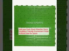 Split-type drain Shock Absorber Instalasi cepat ramah lingkungan di bawah rumput buatan untuk olahraga
