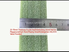 25-70mm Ketebalan Puzzle Pad/Interlocking Shock Pad untuk taman bermain/Lantai gym/Lantai bermain/Kindergarten HIC/CFH Nilai diberikan