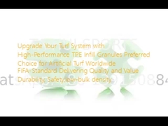 Tingkatkan Sistem Gambut Anda dengan Granula Pengisi TPE Berkinerja Tinggi Pilihan yang Disukai untuk Gambut Buatan di Seluruh Dunia Standar FIFA Memberikan Kualitas dan Nilai Ketahanan, Keamanan,Keterpadatan Bulk Rendah