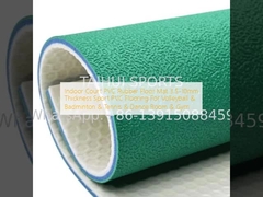 Tikar Lantai Karet PVC Lapangan Dalam Ruangan Ketebalan 3.5-10mm Lantai PVC Olahraga Untuk Bola Voli & Bulu Tangkis & Tenis & Ruang Dansa & Gym