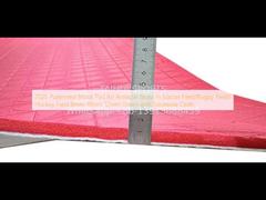 2025 Patterned Shock Pad untuk Artificial Grass di Lapangan Sepak Bola / Lapangan Rugby / Lapangan Hoki 8mm 10mm 12mm 15mm dengan Kain Geotexile